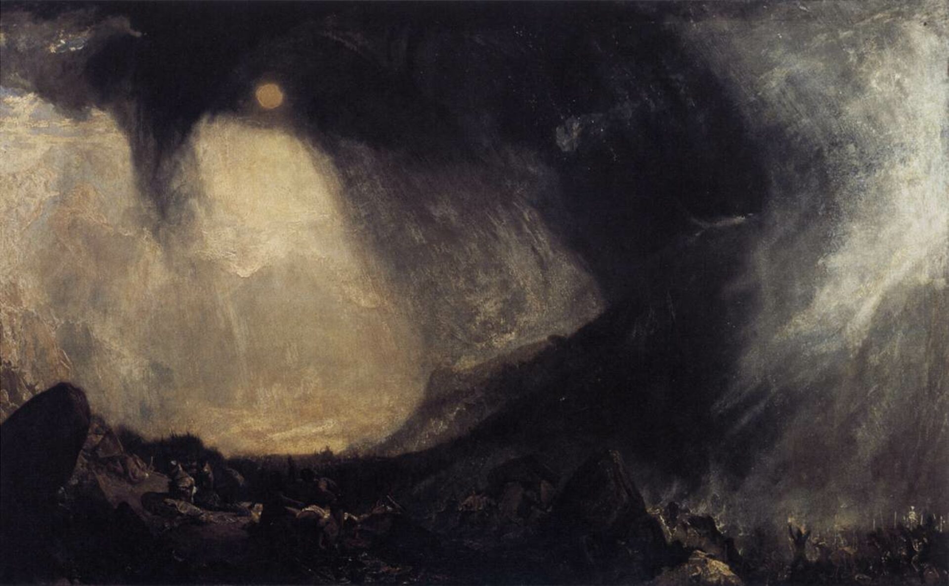 William Turner, « Hannibal traversant les Alpes », 1812, Tate Britain | Wikimedia Commons